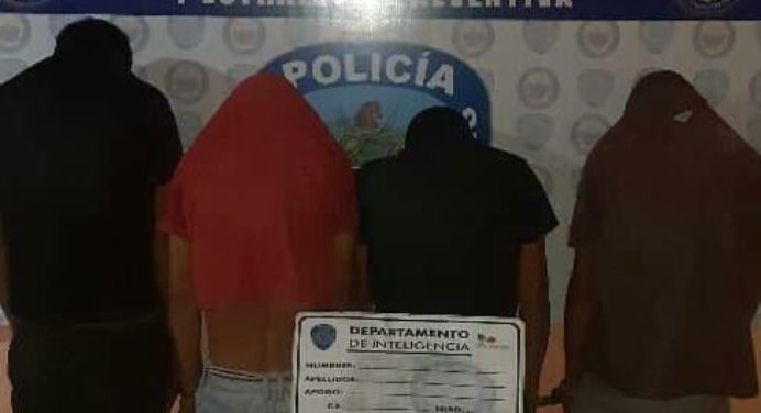 Capturaron en La Línea a cuatro integrantes de la banda delictiva «El Melón»