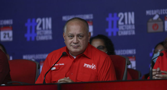 Diosdado Cabello denunciará al rector Picón por su posición tras megaelecciones