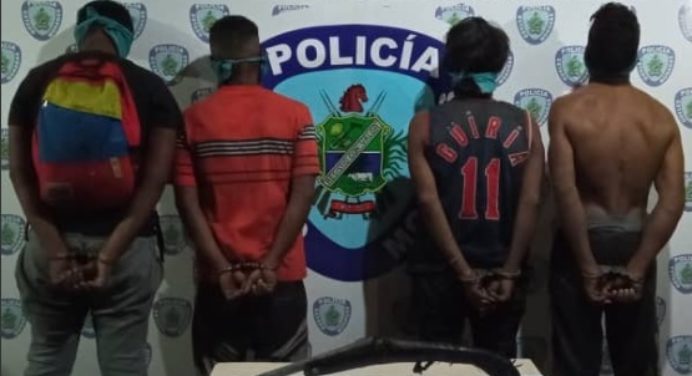 Cuatro detenidos por intentar robar a un conductor en el Bajo Guarapiche