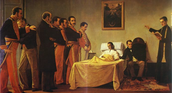 Se cumplen 191 años de la muerte del Libertador Simón Bolívar