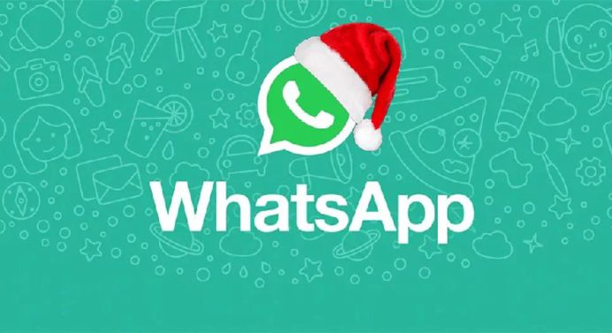 Ya WhatsApp tiene como opción poner villancicos en sus Estados