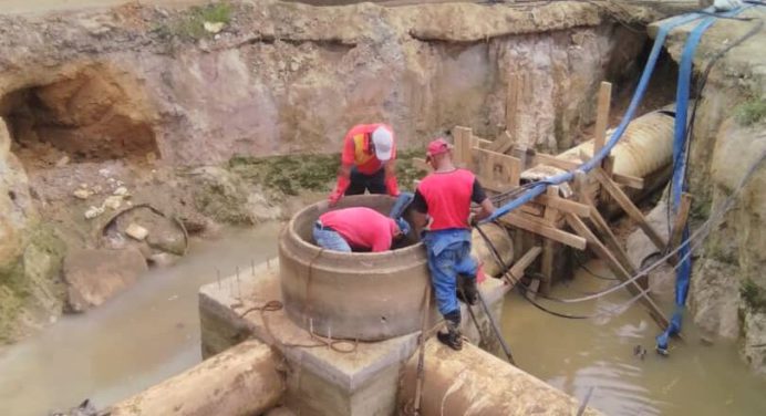 Avanzan trabajos en colector marginal del sector El Silencio de Campo Alegre