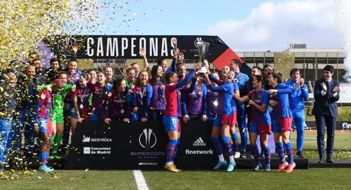 Barcelona se coronó campeón de la Supercopa Femenina