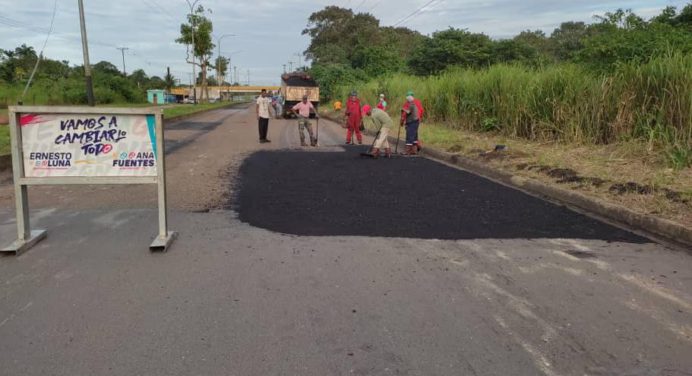 Colocan 364,50 toneladas de asfalto en avenidas de Maturín