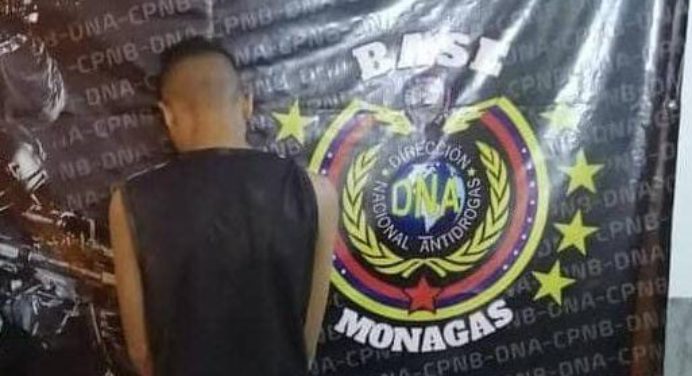 DNA detuvo a un sujeto con 21 envoltorios de droga en el Bajo Guarapiche