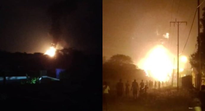 Explotó una tubería matriz de combustible en Anzoátegui