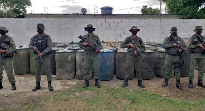 FANB incautó 20 mil litros de combustible en Barrancas del Orinoco