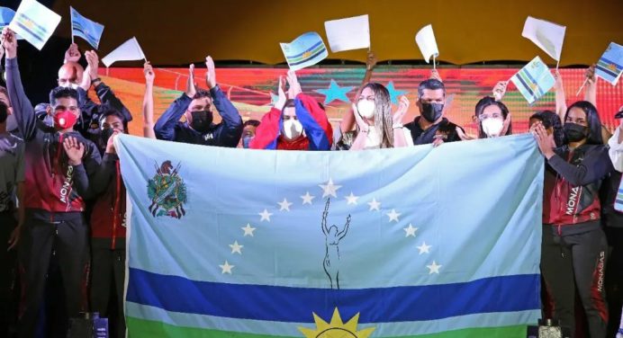 ¡Rumbo a los Juegos Nacionales! Atletas monaguenses fueron abanderados
