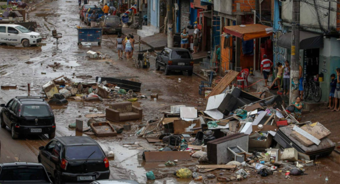 Temporal de lluvias en Sao Paulo deja 21 muertos hasta los momentos