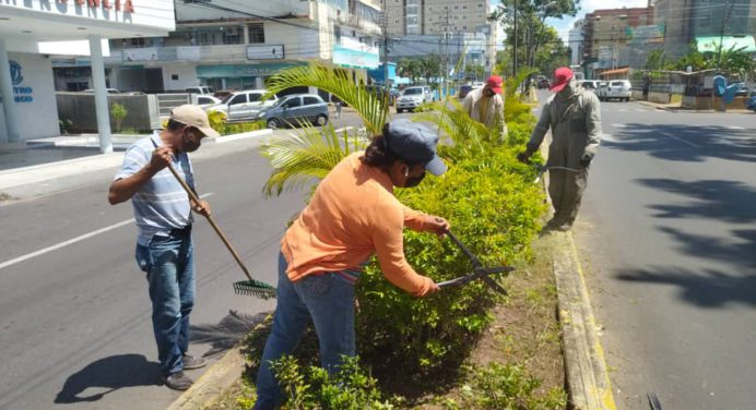 Alcaldía de Maturín embelleció avenida Luis del Valle García