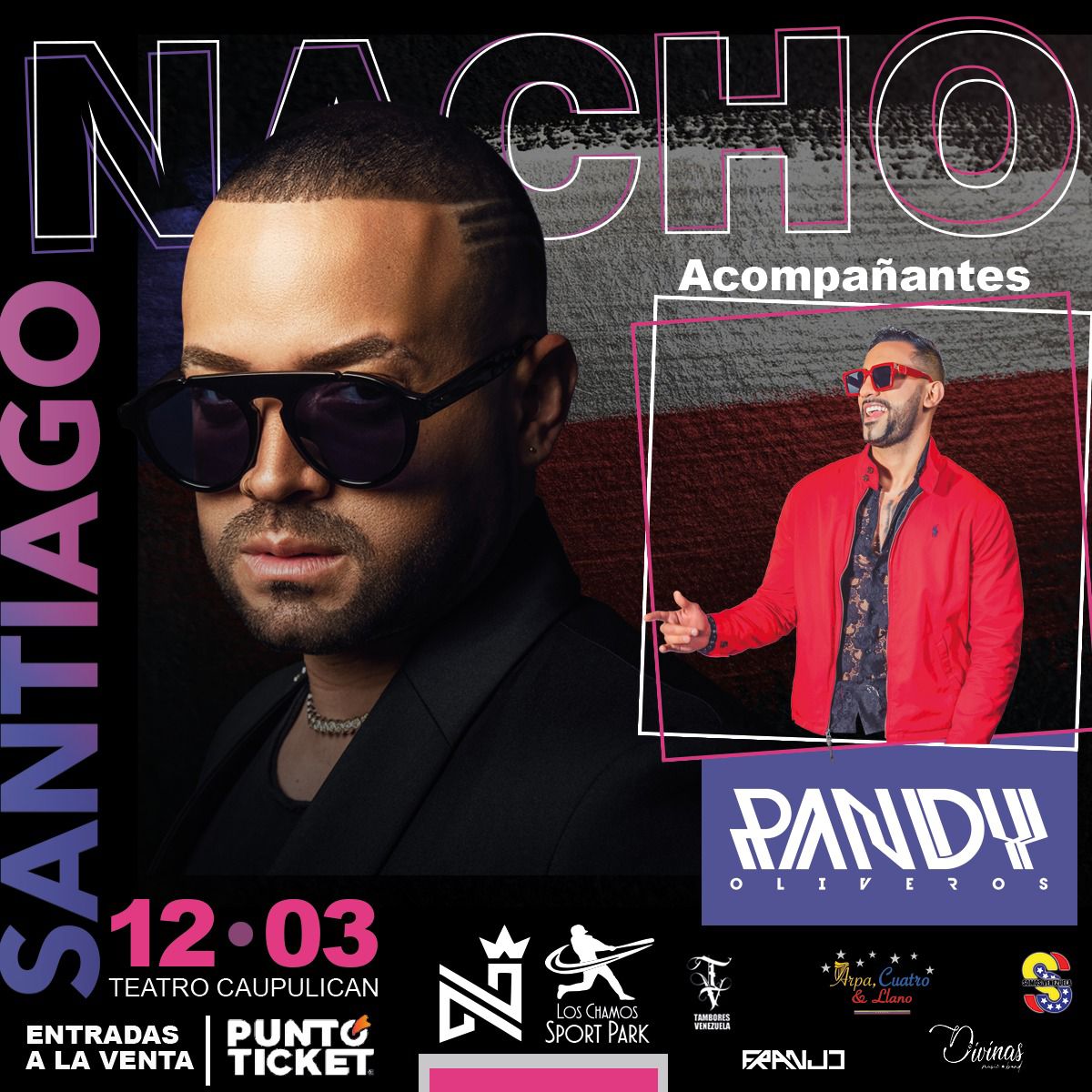 El monaguense Randy Oliveros compartirá escenario en Chile con Nacho