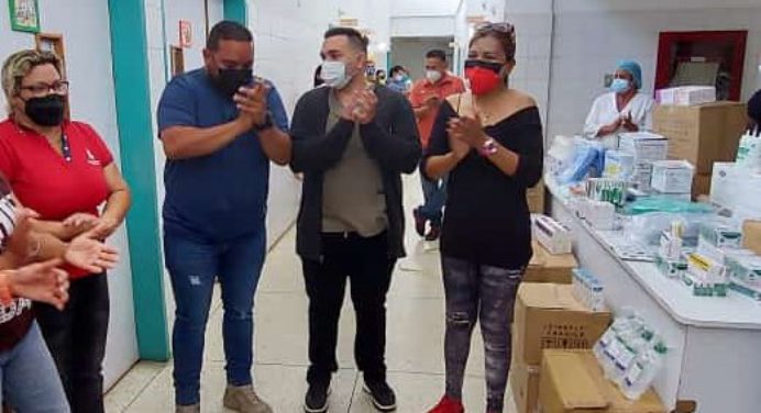 Gobernación y Alcaldía de Cedeño entregan insumos a hospital de Caicara