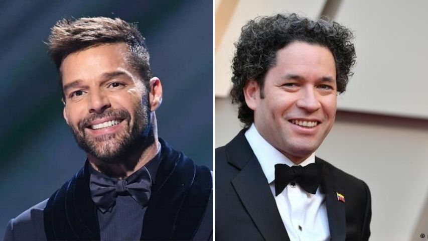 Ricky Martin y Gustavo Dudamel