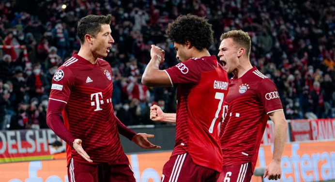 Bayern Múnich goleó al Salzburgo y se metió en cuartos de final