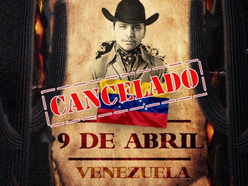 Christian Nodal canceló su concierto en Venezuela 