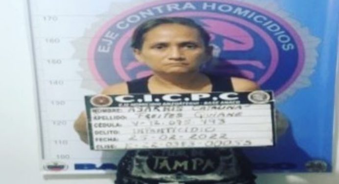 Cicpc capturó a mujer que asesinó a su hijastra de nueve años