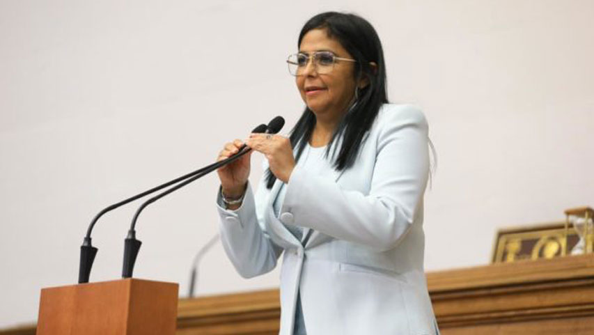Delcy Rodríguez Covid-19 en Venezuela.