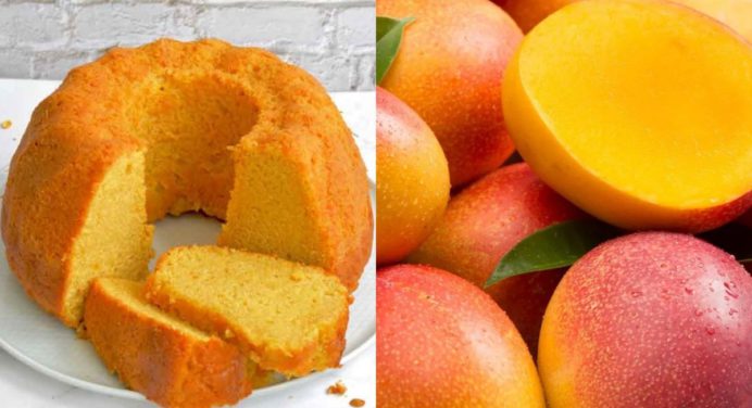 Elabora éste esponjoso y delicioso bizcocho de mango