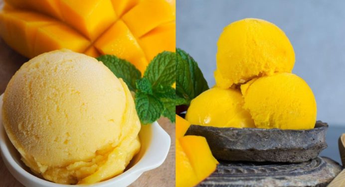 Helado cremoso de mango con tan solo 2 ingredientes