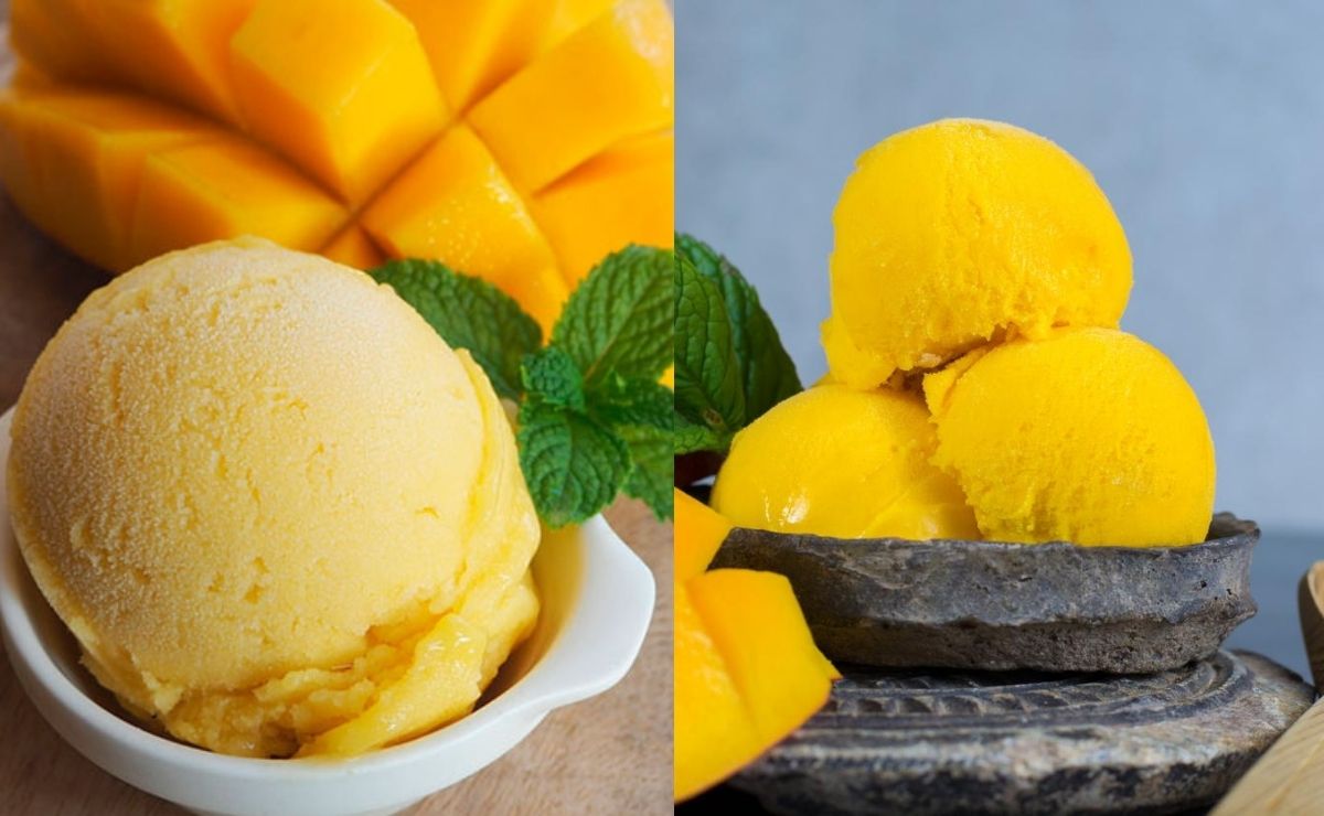 helado cremoso de mango