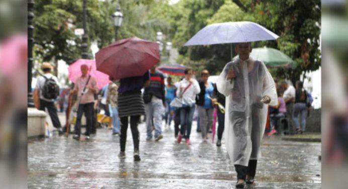 Inameh: Nubosidad y lluvias dispersas se esperan sobre gran parte del país