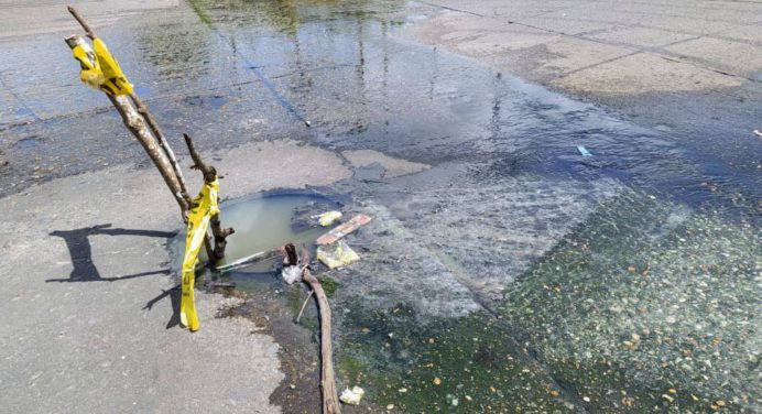 Desborde de aguas servidas, el eterno problema en Las Cocuizas