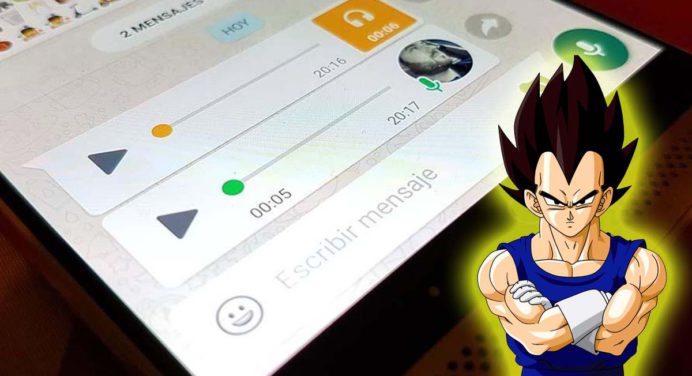 Truco de WhatsApp para enviar audios con la voz de Vegeta de Dragon Ball Super