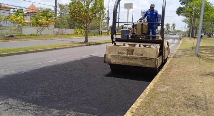 350 toneladas de asfalto serán colocadas en la Av. Alirio Ugarte Pelayo de Maturín