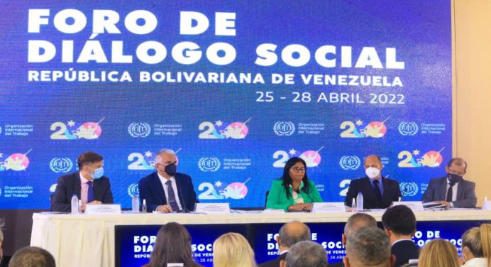 Delcy Rodríguez pide a la OIT investigar la economía en países bloqueados