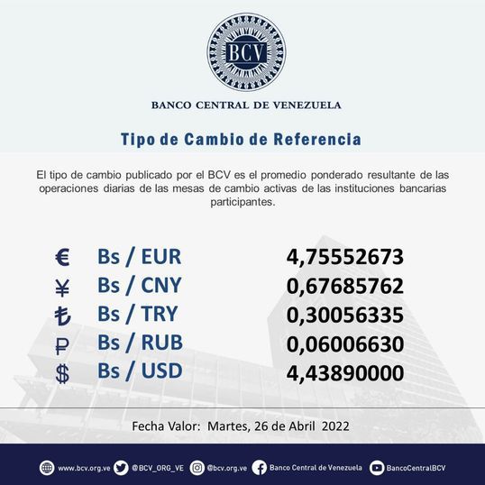 dolartoday en venezuela precio del dolar martes 26 de abril de 2022 laverdaddemonagas.com 260422