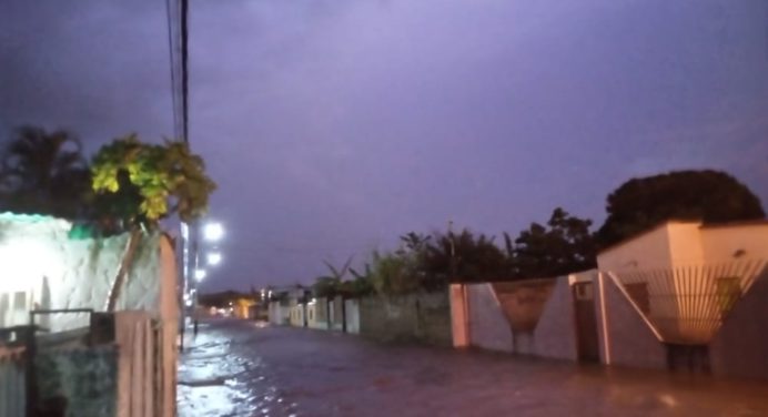 El Tigre afectado por las fuertes lluvias que generaron apagones y anegaciones