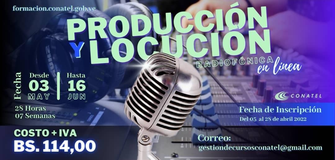 inician inscripciones para el curso produccion y locucion radiofonica de conatel laverdaddemonagas.com conatel curso 2