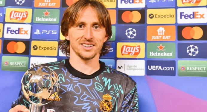 Luka Modric fue el “Jugador de la Semana” en la Champions League