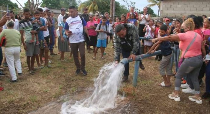 En Cedeño más de mil 900 habitantes de Potrerito beneficiados con reactivación de pozos