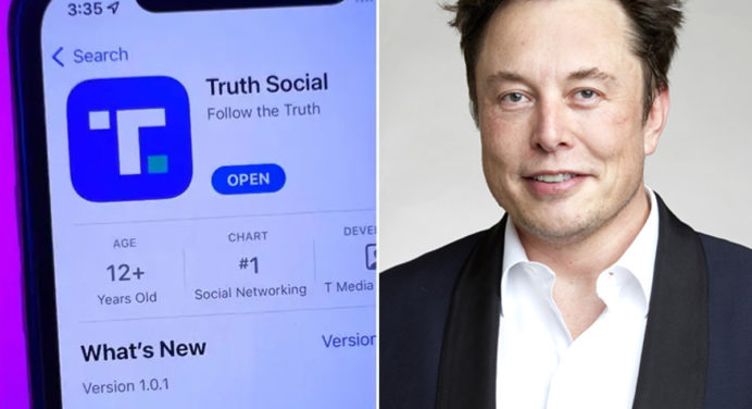 Truth Social superó a Twitter en App Store tras la compra de Elon Musk 