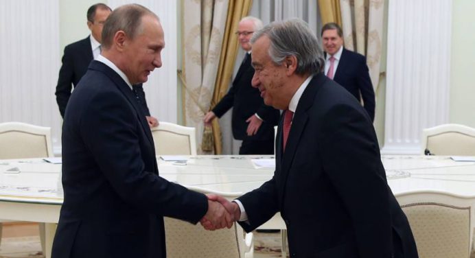Vladímir Putin recibirá el próximo martes a Guterres para hablar de Ucrania
