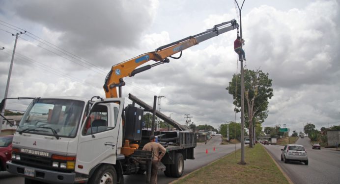 Alcaldesa Fuentes potencia alumbrado en la avenida Alirio Ugarte Pelayo