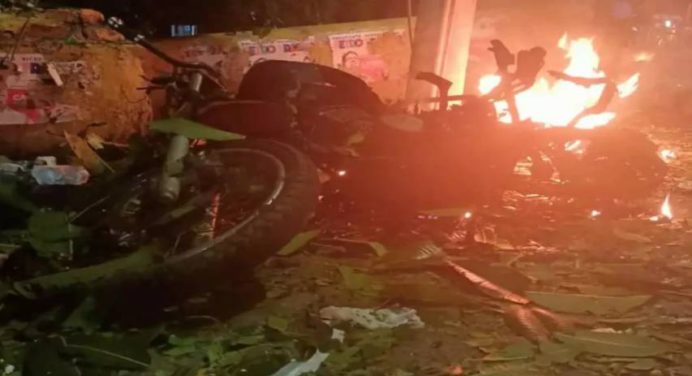 Explosión de motocicleta bomba en Colombia dejó más de 35 viviendas afectadas