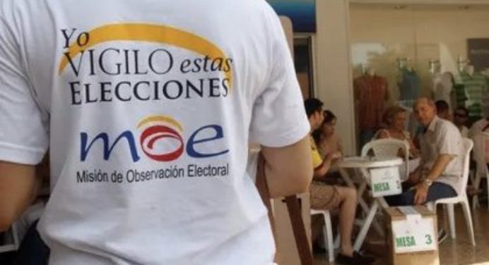 MOE reporta 24 irregularidades en elecciones en Bogotá
