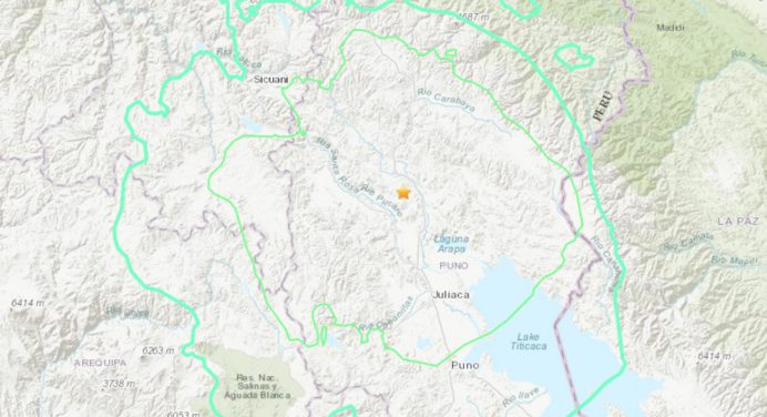 Temblor de 7,2 sacudió a Perú
