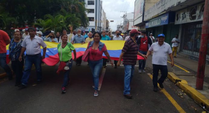 Trabajadores de Monagas marcharon por sus reivindicaciones este 1° de mayo en Maturín