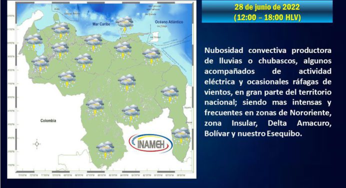 ¡Atención! Ciclón tropical «Dos» llegará a Venezuela a las 2:00 am