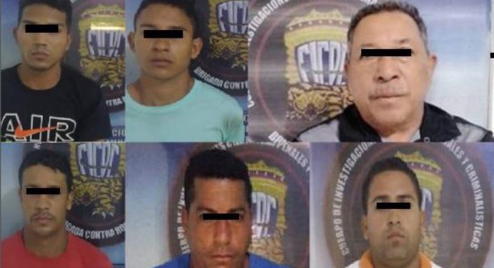 Cicpc capturó en Maturín a 7 integrantes de la banda delictiva «Raulito»