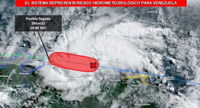 Inameh: Ciclón tropical Dos se desplaza por el mar Caribe