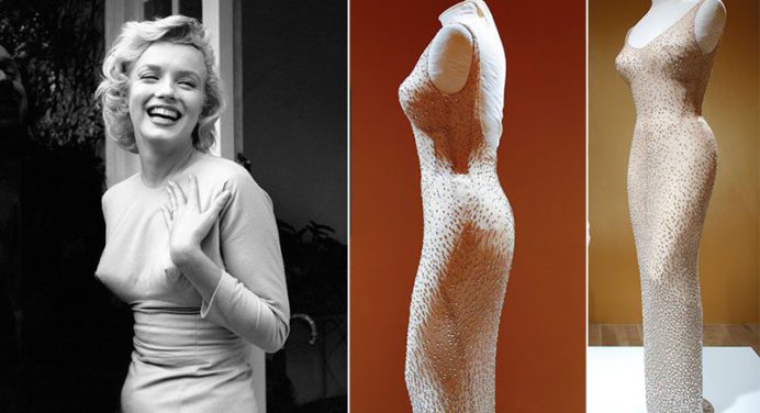 Kim Kardashian dañó el vestido de Marilyn Monroe