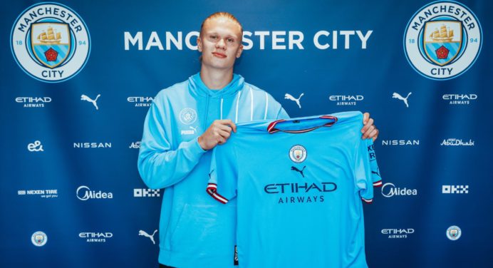¡Oficial! Erling Haaland es el nuevo jugador del Manchester City