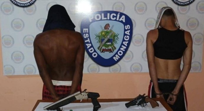 Polimonagas capturó a dos integrantes de la banda «El Robinson» en el sector 4 de febrero