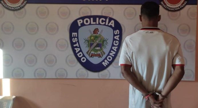 Polimonagas capturó a sujeto solicitado por abuso sexual y violencia de género