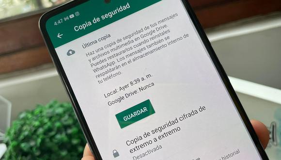 whatsapp copia de seguridad