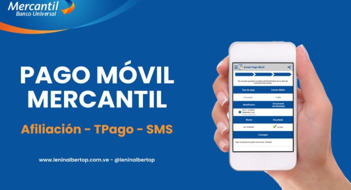 Actualiza tu cuenta Tpago mercantil para realizar pago móvil en dólares